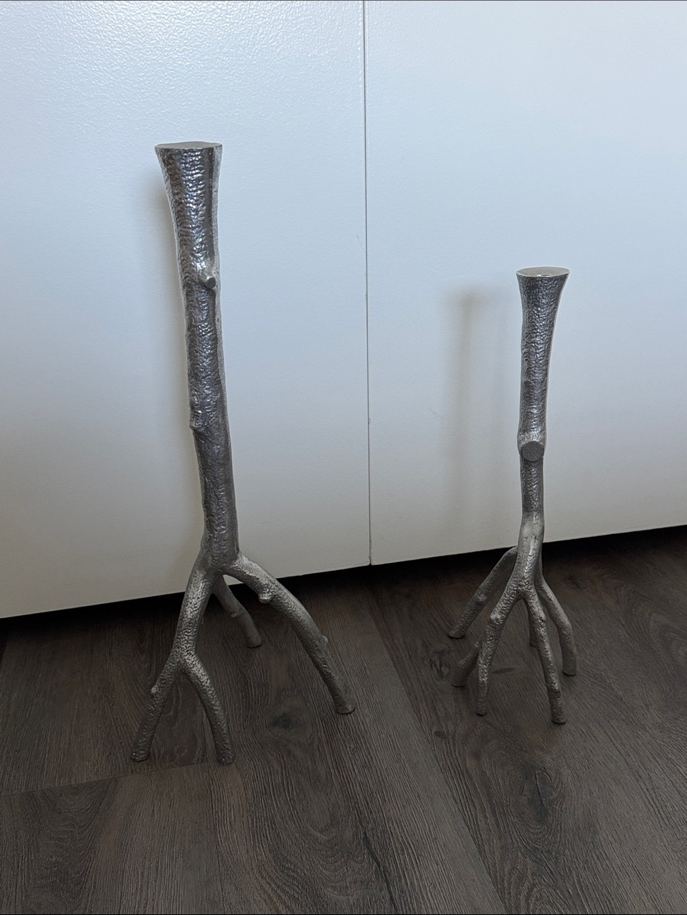 Micheal Aram Candlesticks Branch Motif- a Pair - Picture 5 of 7